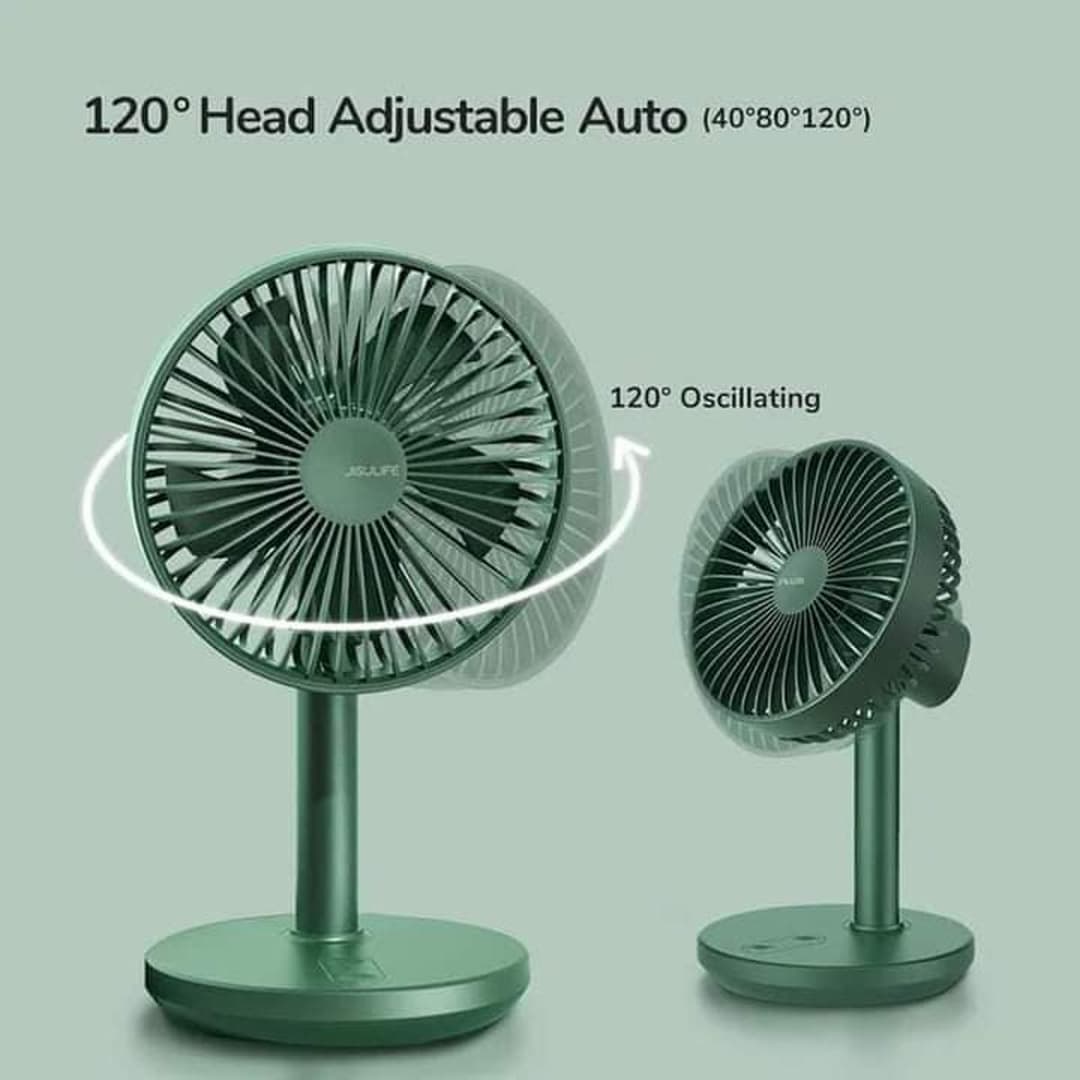 JISULIFE FA13P Rechargeable ,Oscillating Extendable Desk Fan Image
