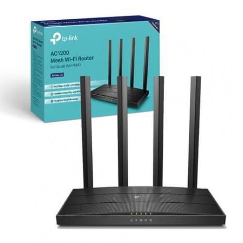 TP-Link Archer C6 AC1200 1200mbps MU-MIMO Gigabit Router Image