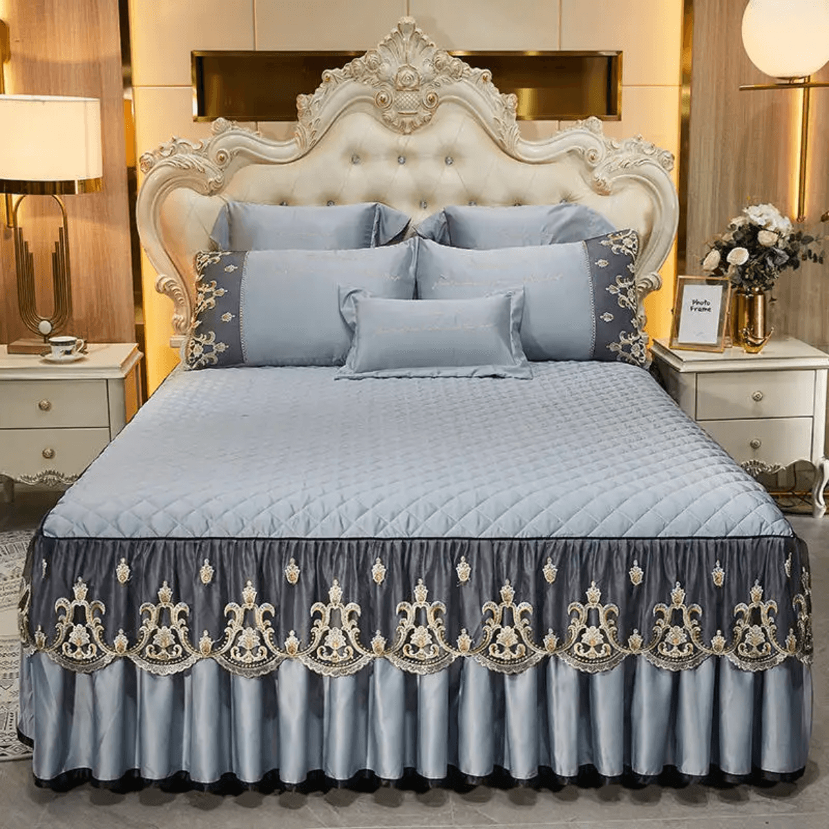 Luxury Bed Skirt Set